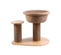 NESPIQ Tour À Chat Poteau À Gratter pour Chat, Bol Naturel en Forme d'arbre À Chat, Poteau À Gratter pour Chat Durable avec Corde en Sisal Arbre À Chat Arbre À Grimper