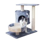 NESPIQ Tour À Chat Tour d'arbre À Chat pour CatsFCat Condos, Plate-Forme Rembourrée Extra-Large, Grattoir en Sisal, Idéal pour Les Chats D'intérieur Arbre À Chat Arbre À Grimper