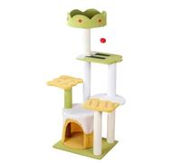 NESPIQ Tour À Chat Tour De Chat Mignonne pour Chats D'intérieur, Poteau À Gratter en Sisal avec Plate-Forme De Saut Arbre À Chat Arbre À Grimper(45 * 36 * 110cm)