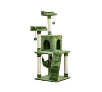 NESPIQ Tour À Chat Tour De Chat Vert Matcha Arbre D'activité Grand Cadre d'escalade pour Chat avec Hamac Griffoir pour Chat avec Échelle Meubles pour Chat Arbre À Chat Arbre À Grimper