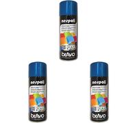 NESPOLI Aérosol peinture professionnelle bleu saphir 400 ml (Lot de 3)