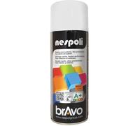 NESPOLI Aerosol peinture professionnelle effet satine blanc neige 400mL Blanc G