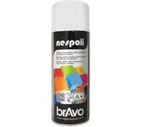 NESPOLI Aerosol peinture professionnelle effet satine blanc neige 400mL Blanc G