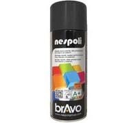 NESPOLI Aerosol peinture professionnelle effet satine noir 400mL G
