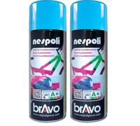NESPOLI Aérosol peinture professionnelle fluorescent bleu 400 ml (Lot de 2)