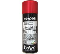Aérosol de peinture acrylique à effet métalisé couleur rouge 400 ml - NESPOLI - 180205