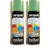 NESPOLI Aérosol peinture professionnelle vert reseda 400 ml (Lot de 2)