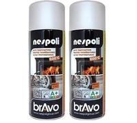 NESPOLI Aérosol spécial hautes températures blanc 400 ml (Lot de 2)