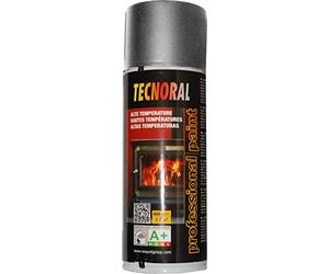NESPOLI Bombe de peinture aérosol Argent pour Haute Température, 400 ml