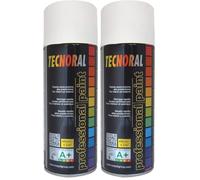 NESPOLI Bombe de peinture aérosol Blanc Brillant (Lot de 2)