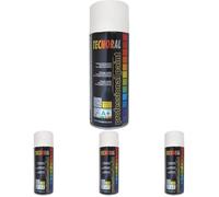 NESPOLI Bombe de peinture aérosol Blanc Brillant (Lot de 4)