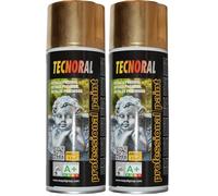 NESPOLI Bombe de peinture aérosol Or Brillant (Lot de 2)