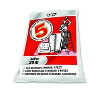 Nespoli Lot de 5 bâches de Protection 4 x 5 m