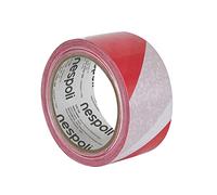 Nespoli N9930194789 Ruban de signalisation Blanc/Rouge 50 mm x 33 m