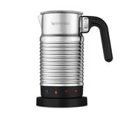 NESPRESSO Aeroccino Lot de 4 mousseurs à lait, mousseur électrique pour 120 ml de mousse de lait crémeuse et 240 ml de lait chaud, passe au lave-vaisselle, argent