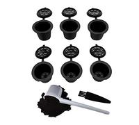 Nespresso Capsules rechargeables - Dosettes de café réutilisables pour tasses Nespresso - Compatible OriginalLine - Lot de 6