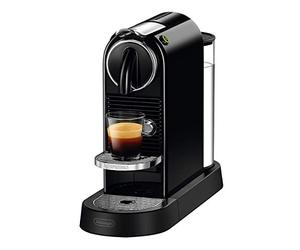 Nespresso De'Longhi CitiZ Noir - Machine à café & Kit de bienvenue | Cafetière capsule capable de préparer Espresso et Lungo - 19 bars de pression - Format compact pour usage quotidien