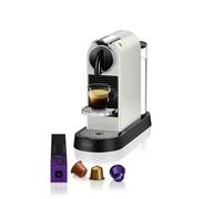 Nespresso De'Longhi Machine à Café Citiz Blanc, 19 Bars + Kit de Bienvenue, Design Moderne, Expresso et Lungo, Arrêt Automatique, EN167.W