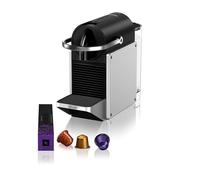 Nespresso De'Longhi Pixie Gris- Machine à café Compacte & Kit de bienvenue | Cafetière capsule capable de préparer Espresso et Lungo - 19 bars de pression - Format compact pour usage quotidien