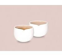 Nespresso Origin Collection Lot de 2 mugs tasses à café expresso en porcelaine blanche