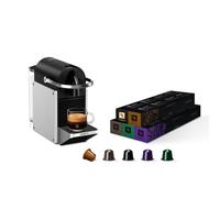 Nespresso - Pixie Magimix - Machine à Café en Aluminium - Bundle 50capsules | Bundle avec Cafetière à Dosette Compacte et 50 Capsules Aluminium - Espresso et Lungo - Arrêt Automatique Après 9 Minutes