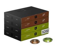 Nespresso Professionnel - Bundle 200 Capsules cafés - Classic ESPRESSO : 2 boîtes x50 Forte / 2 boîtes x50 Leggero - Adapté aux professionnels