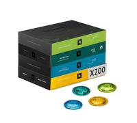 Nespresso Professionnel - Bundle 200 Capsules cafés - Single ORIGINS : 50x Peru / 50x Indonesia / 5Ox Guatemala / 50x Brazil - Adapté aux professionnels