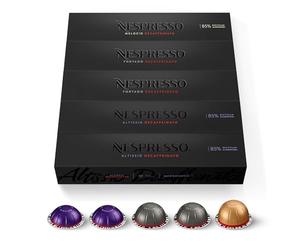 Nespresso Vertuo - Assortiment Décaféiné - 50 Capsules Café | Compatible avec les machines Nespresso Vertuo - Formats Espresso - Gran Lungo et Mug pour une dégustation variée