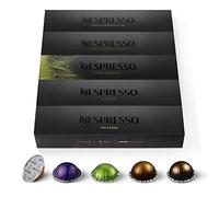 Nespresso Vertuo - Bundle Espresso & Double Espresso 50 Capsules de café - 10x Voltesso, 10x Altissio, 10x Peru Organic, 10x Chiaro, 10x Scuro
