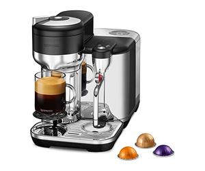 Nespresso Vertuo SVE850BTR4EBL1 Lattissima, Système pour Recettes de Cafés, Machine à Café pour Capsules Vertuo, 2.0 Litres - par Sage, Black Truffle