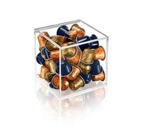 Nespresso VIEW Cube | Transparent, Pour 50 capsules ORIGINAL et 19 capsules VERTUO