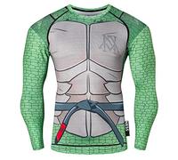 Nessfit Superhero Chemise de compression pour homme à manches longues, couche de base pour le gym, entraînement, fitness, sweat-shirt thermique, S