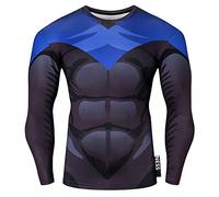 Nessfit Superhero T-shirt de compression thermique à manches longues pour homme, Superhero 5, M