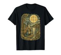 Nessie écossaise Under Plaid Moon T-Shirt