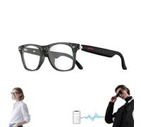 Nessthub Glasses, AI Smart Bluetooth Translation Glasses, Nessthub Smart Wireless Headphone Glassess, Music Playback, with Speakers Hands-Free Calling, HD Camera (Green,Blue Light Blocking)
