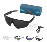 Nessthub Smart Glasses, Nessthub Smart Wireless Headphone Glass, AI Smart Bluetooth Translation Glasses for Men/Women, Hands-Free Calling, for Home/Office (Sunglasses*Black)