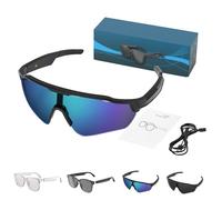 Nessthub Smart Glasses, Nessthub Smart Wireless Headphone Glass, AI Smart Bluetooth Translation Glasses for Men/Women, Hands-Free Calling, for Home/Office (Sunglasses*Blue)