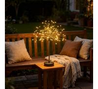 Nest and Flowers Table Lights - 6pcs Mini Table Starburst Lights, Create a Romantic Atmosphere Just for You (Warm,2Pcs)