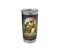 NEST BOX CHECK Nichoir Suivi Oiseaux Gobelet isotherme en acier inoxydable double paroi