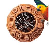 Nest CACCASSION, nid d'oiseau | Maison de rotin Artificiel pour Perroquet,Nid d'oiseaux artificiels artificiels à la Main pour la Cage à la Maison de Jardin