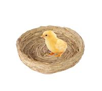 Nest d'oiseau de paille - lit de reproduction de paille pour ponte des œufs | Éclosion de grottes reproductrices pour les oiseaux, perroquets, poulets | Coop de nidification tissé - accessoire
