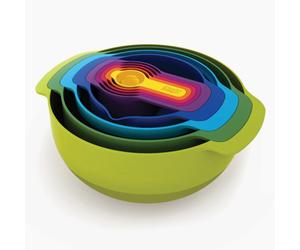 Nest™ ensemble compact de 9 bols mélangeurs, multicolore (40031)
