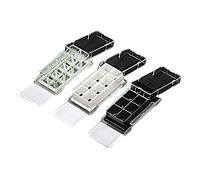 NEST Scientific 230114 Glissière de chambre de culture cellulaire 4 puits avec lame en verre, noir, surface de croissance cellulaire de 2,13 cm2, volume de travail de 0,5 à 1,3 mL (2)