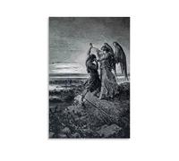 Nestemfo Gustave Dore Poster sur toile pour décoration murale de bureau 60 x 90 cm