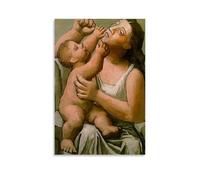 Nestemfo Poster sur toile Mother And Child 1921 pour décoration murale de bureau 50 x 75 cm