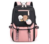 Nesthome Cute Bubu et Dudu drôle cadeau unisex jeune fille sac à dos très adapté pour la école des voyages dames sac à dos de loisirs adolescent scolaire sac