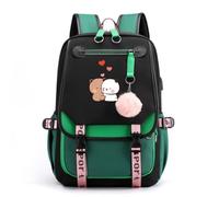 Nesthome Funny Panda Bear Bubu et Dudu drôle cadeau unisex jeune fille sac à dos très adapté pour la école des voyages dames sac à dos de loisirs adolescent scolaire sac