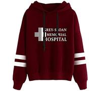 Nesthome Grey's Anatomy Bande Sweat à Capuche à Manches Longues pour Homme et Femme