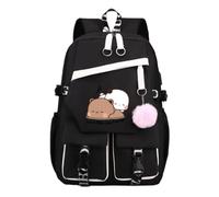 Nesthome I Love You Bubu et Dudu drôle cadeau unisex jeune fille sac à dos très adapté pour la école des voyages dames sac à dos de loisirs adolescent scolaire sac