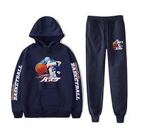 Nesthome Japanese Anime Haikyuu Sweat à Capuche Graphic Kuroko No Basket Streetwear Winter Sweatshirt Pullover Hoodie Jogging Pant Set
